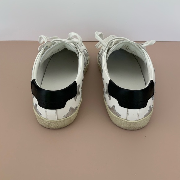 Saint Laurent Court Classic California Metallic Sneakers Sz 7 - Picture 5 of 12